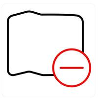 Map and pin icon concept vector