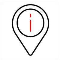 Location and world icon concept vector