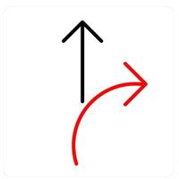 Path and board icon concept vector