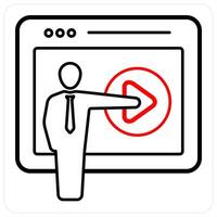 Tutorial and education icon concept vector