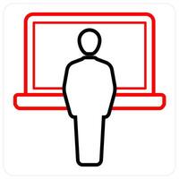 Online Courses and education icon concept vector