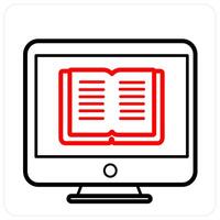 E Learning and education icon concept vector
