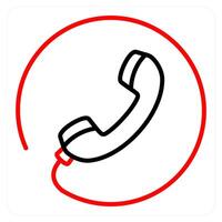 Phone and call icon concept vector