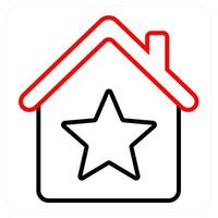 Property Rating and best property icon concept vector
