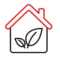 Eco House and eco icon concept vector