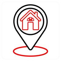 Location and map icon concept vector
