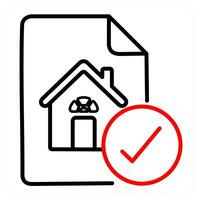 Architectural Terms and home icon concept vector