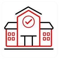 Checking Real estate and list icon concept vector