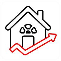 House Value and value icon concept vector