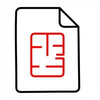 Floor Plan and house project icon concept vector