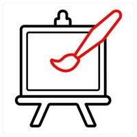Drawing and class icon concept vector