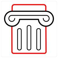 Podium and speaker icon concept vector