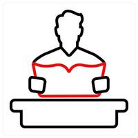 Study and education icon concept vector