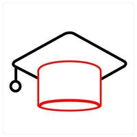 Graduate and graduation icon concept vector