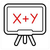 Mathematics and math icon concept vector