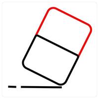 Eraser and remove icon concept vector