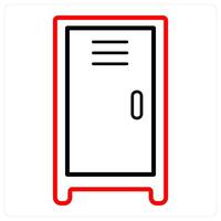 Locker and closet icon concept vector