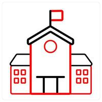 School and building icon concept vector