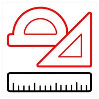 Stationary and math icon concept vector