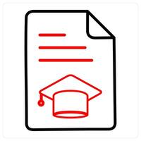 Certificate and certification icon concept vector