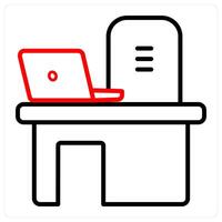 Desk and school icon concept vector