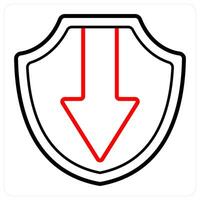 Downgrade protection and policy icon concept vector