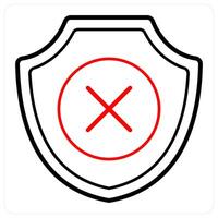 Warning and secure icon concept vector