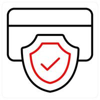 Card Security and credit card icon concept vector