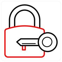 Lock Key and lock icon concept vector