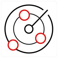 Scan and dashboard icon concept vector
