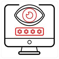Password and safety icon concept vector