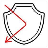 Firewall and secure icon concept vector