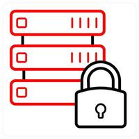 Database Security and data icon concept vector