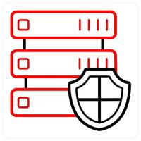 Database Security and data icon concept vector