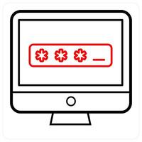 Password and safety icon concept vector