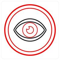Eye and see icon concept vector