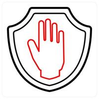Shield and protection icon concept vector