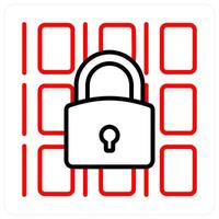 Data Security and network icon concept vector