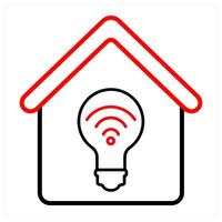 Innovative House And Creativity Icon Concept vector
