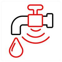 Water Alarm And Leak Detector Icon Concept vector