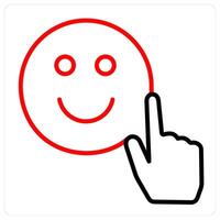 smiley emoticon and emoji icon concept vector