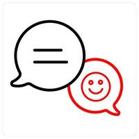 smiley feedback and ratings icon concept vector