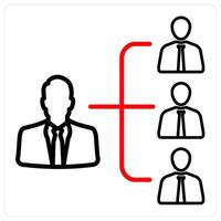 group admin and business icon concept vector