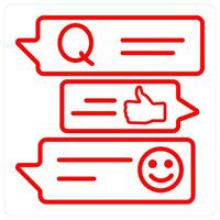 survey and ratings icon concept vector