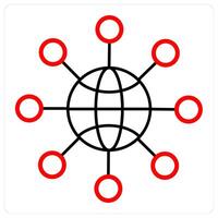 share link and network icon concept vector
