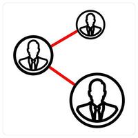user network and connection icon concept vector