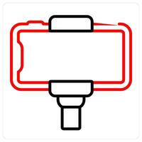 selfie and photo icon concept vector