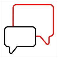 comment and chat icon concept vector