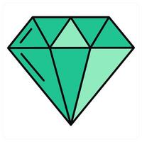 Gem and expensive icon concept vector