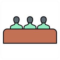 Meeting and meeting icon concept vector